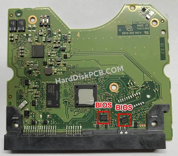 Étapes pour échanger la puce BIOS sur 006-0B43214 PCB du disque dur WD