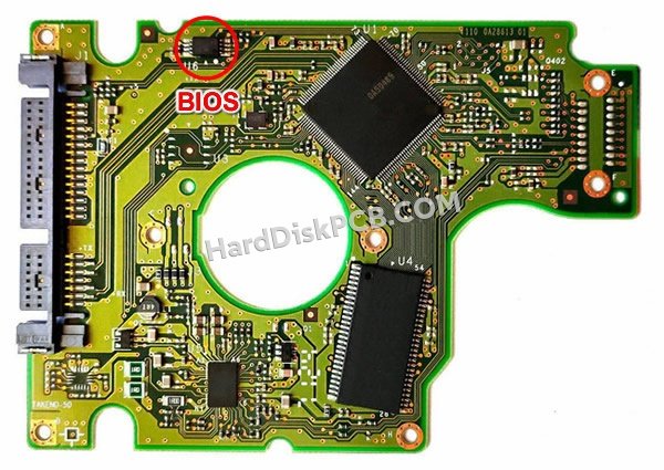 Étapes pour échanger la puce BIOS sur 0A52026 PCB du disque dur Hitachi