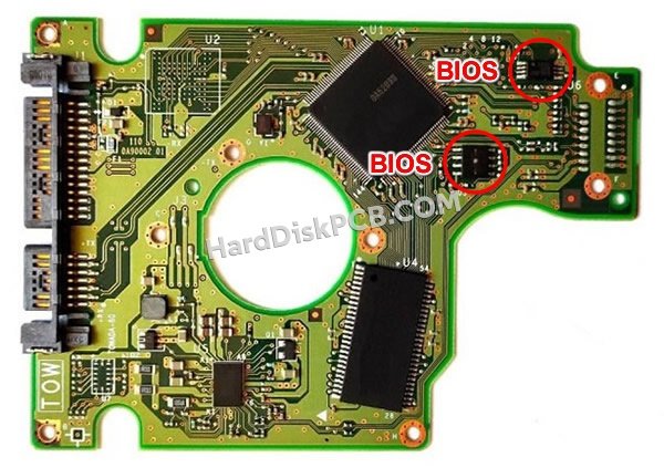 Étapes pour échanger la puce BIOS sur 0A53120 PCB du disque dur Hitachi