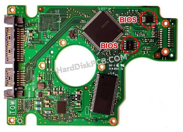 Étapes pour échanger la puce BIOS sur 0A54346 PCB du disque dur Hitachi
