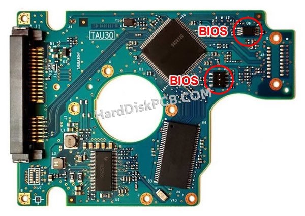 Étapes pour échanger la puce BIOS sur 0A71398 PCB du disque dur Hitachi