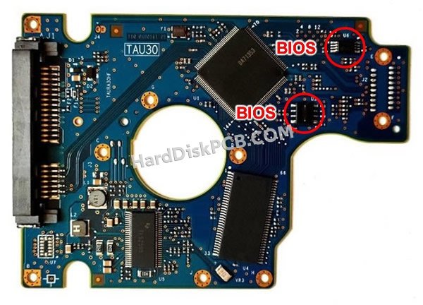 Étapes pour échanger la puce BIOS sur 0A71428 PCB du disque dur Hitachi