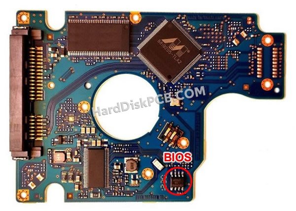 Étapes pour échanger la puce BIOS sur 0J21935 PCB du disque dur Hitachi