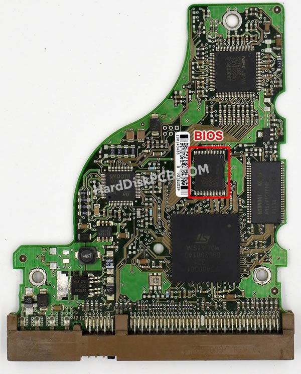 Étapes pour échanger la puce BIOS sur 100139362 PCB du disque dur Seagate