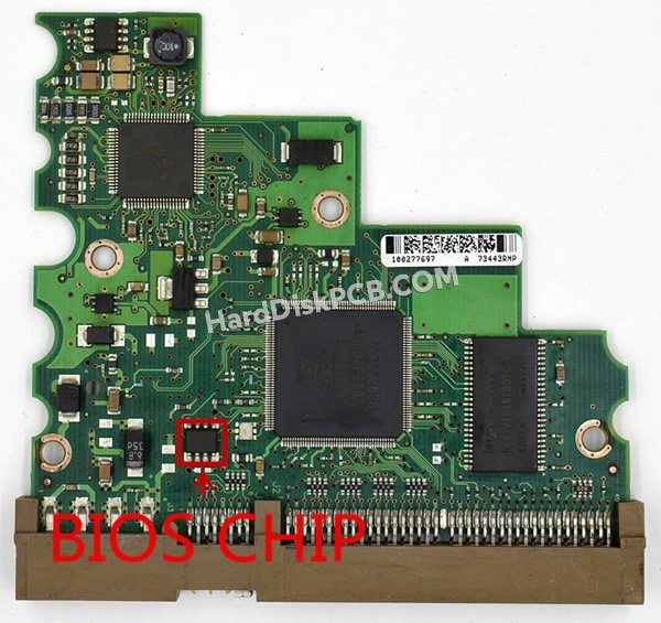 Étapes pour échanger la puce BIOS sur 100274360 PCB du disque dur Seagate