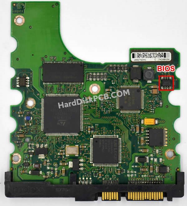 Étapes pour échanger la puce BIOS sur 100276340 PCB du disque dur Seagate