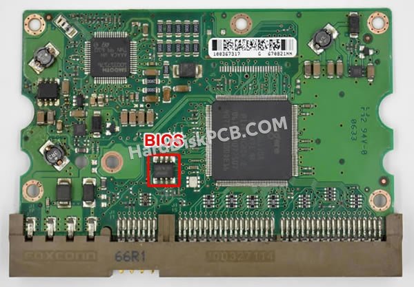 Étapes pour échanger la puce BIOS sur 100335401 PCB du disque dur Seagate