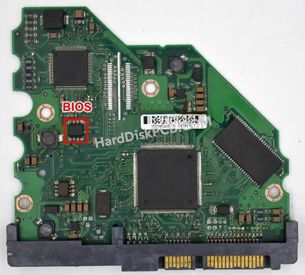 Étapes pour échanger la puce BIOS sur 100336321 PCB du disque dur Seagate