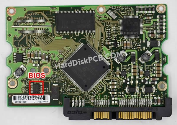 Étapes pour échanger la puce BIOS sur 100337233 PCB du disque dur Seagate