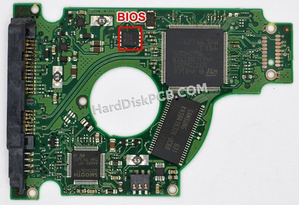 Étapes pour échanger la puce BIOS sur 100349359 PCB du disque dur Seagate