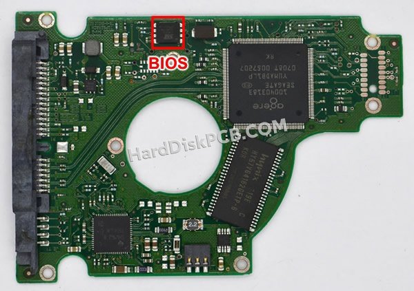 Étapes pour échanger la puce BIOS sur 100430580 PCB du disque dur Seagate