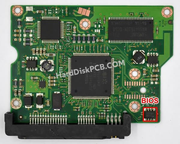 Étapes pour échanger la puce BIOS sur 100442000 PCB du disque dur Seagate