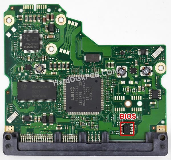 Étapes pour échanger la puce BIOS sur 100475720 PCB du disque dur Seagate