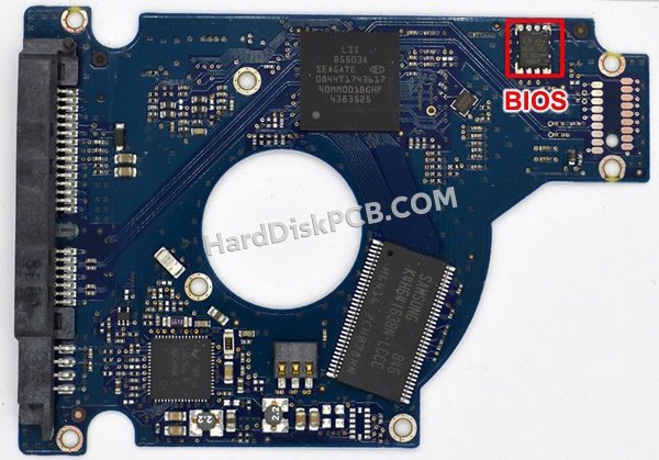Étapes pour échanger la puce BIOS sur 100513491 PCB du disque dur Seagate