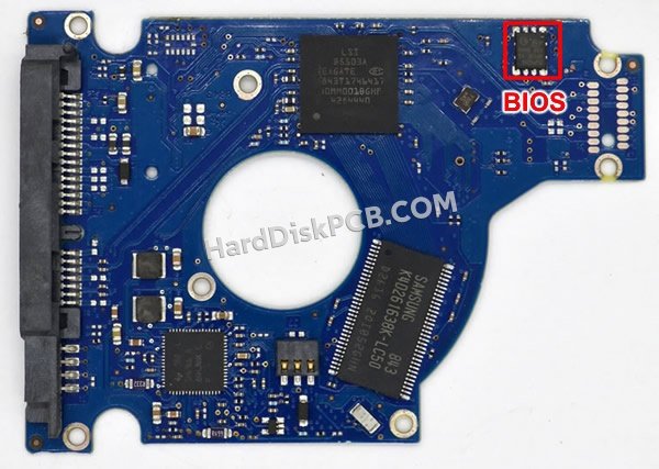 Étapes pour échanger la puce BIOS sur 100513573 PCB du disque dur Seagate
