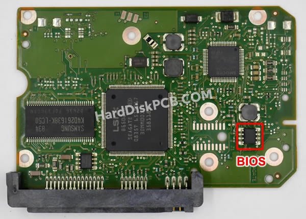 Étapes pour échanger la puce BIOS sur 100517995 PCB du disque dur Seagate