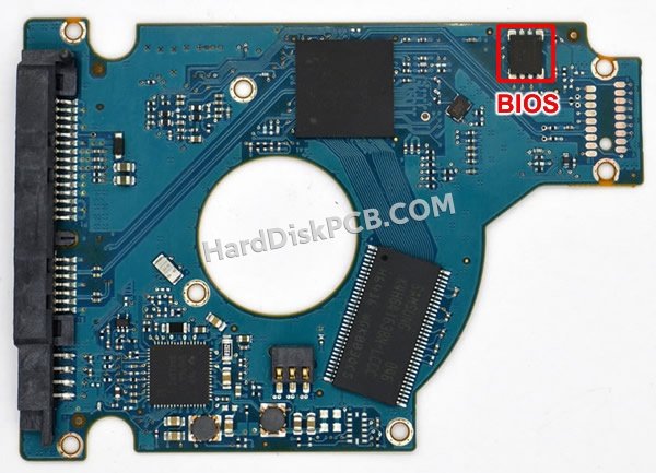 Étapes pour échanger la puce BIOS sur 100535597 PCB du disque dur Seagate