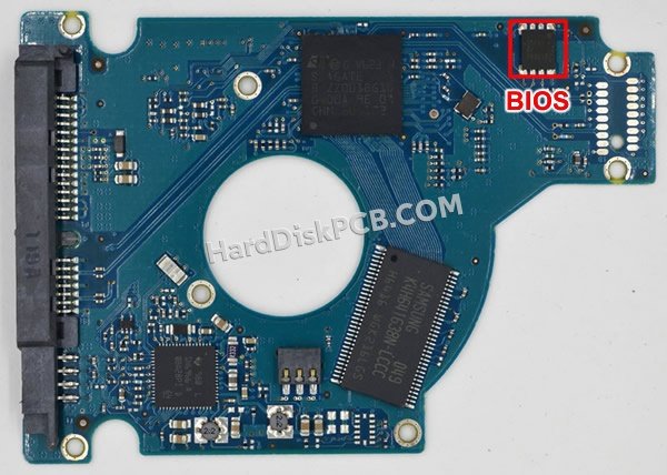 Étapes pour échanger la puce BIOS sur 100536286 PCB du disque dur Seagate