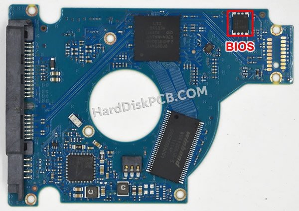 Étapes pour échanger la puce BIOS sur 100565308 PCB du disque dur Seagate