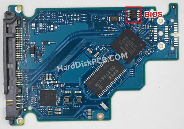 Étapes pour échanger la puce BIOS sur 100570750 PCB du disque dur Seagate