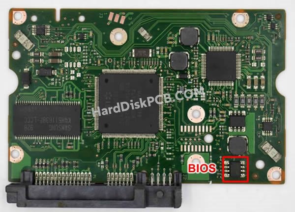 Étapes pour échanger la puce BIOS sur 100579470 PCB du disque dur Seagate