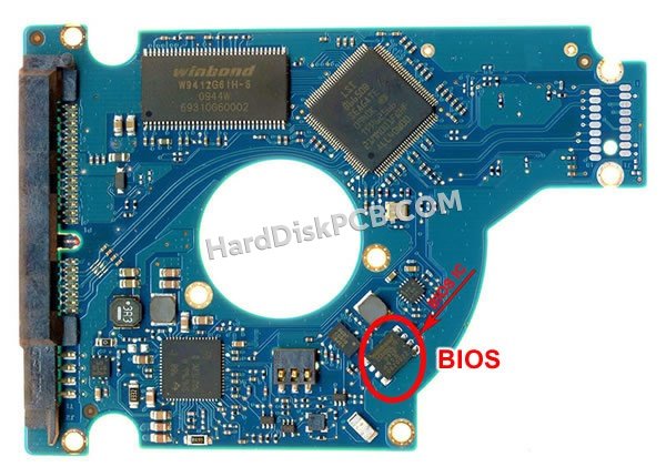 Étapes pour échanger la puce BIOS sur 100583375 PCB du disque dur Seagate