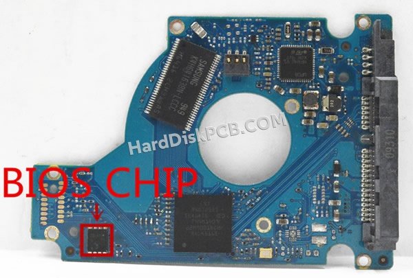 Étapes pour échanger la puce BIOS sur 100588580 PCB du disque dur Seagate