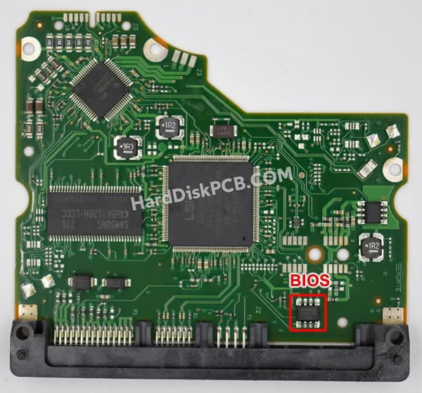 Étapes pour échanger la puce BIOS sur 100650117 PCB du disque dur Seagate