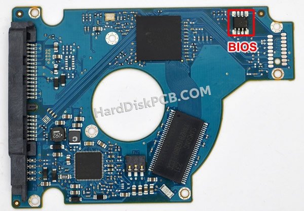 Étapes pour échanger la puce BIOS sur 100654403 PCB du disque dur Seagate
