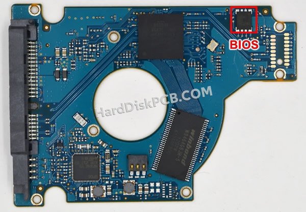 Étapes pour échanger la puce BIOS sur 100656265 PCB du disque dur Seagate