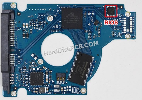 Étapes pour échanger la puce BIOS sur 100660535 PCB du disque dur Seagate