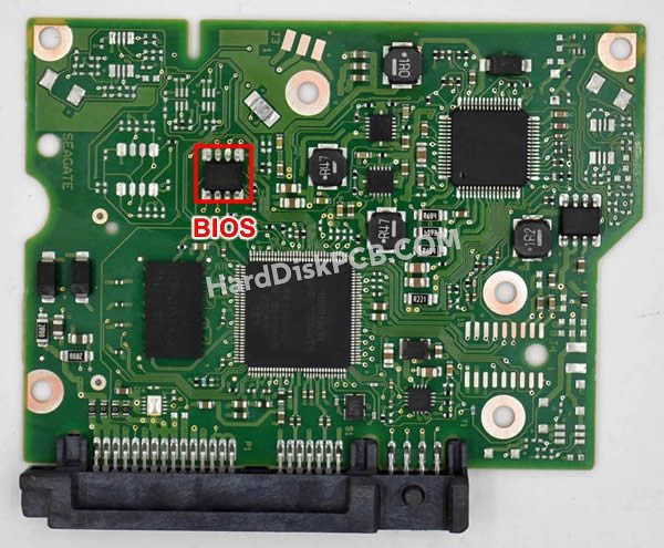 Étapes pour échanger la puce BIOS sur 100664987 PCB du disque dur Seagate