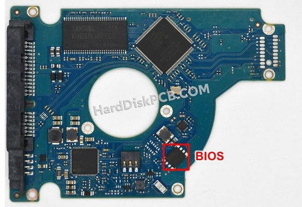 Étapes pour échanger la puce BIOS sur 100675229 PCB du disque dur Seagate