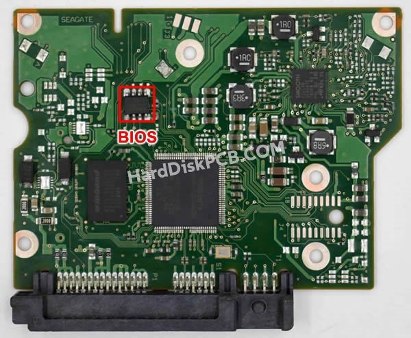 Étapes pour échanger la puce BIOS sur 100687658 PCB du disque dur Seagate