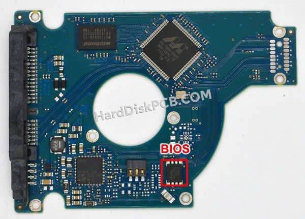 Étapes pour échanger la puce BIOS sur 100696152 PCB du disque dur Seagate
