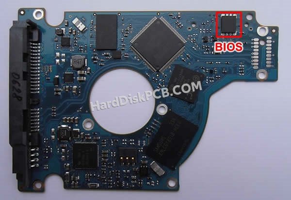 Étapes pour échanger la puce BIOS sur 100705349 PCB du disque dur Seagate