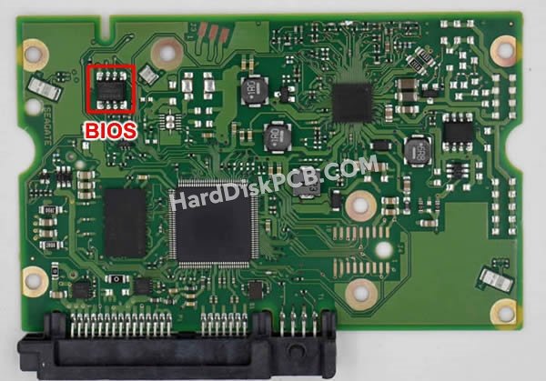 Étapes pour échanger la puce BIOS sur 100706008 PCB du disque dur Seagate