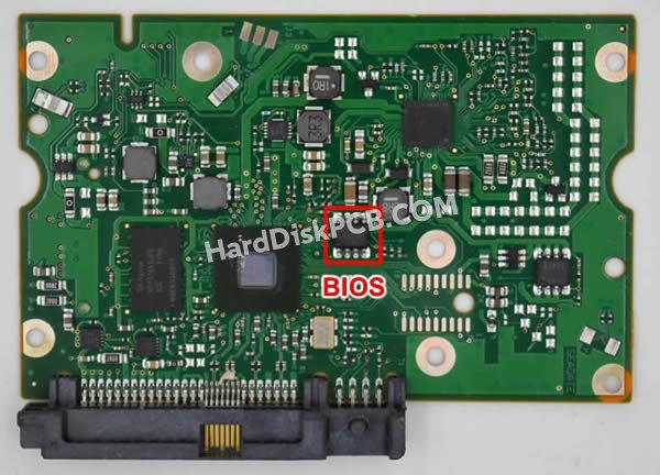 Étapes pour échanger la puce BIOS sur 100707482 PCB du disque dur Seagate