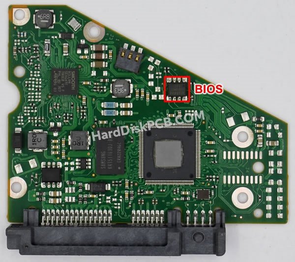 Étapes pour échanger la puce BIOS sur 100710248 PCB du disque dur Seagate