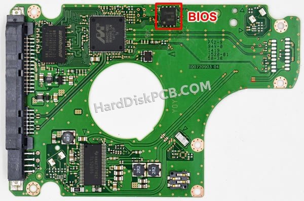 Étapes pour échanger la puce BIOS sur 100720903 PCB du disque dur Seagate