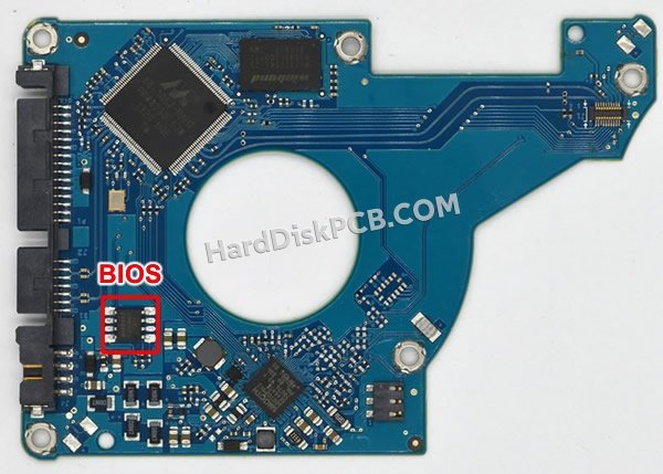 Étapes pour échanger la puce BIOS sur 100722214 PCB du disque dur Seagate