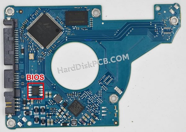 Étapes pour échanger la puce BIOS sur 100726606 PCB du disque dur Seagate