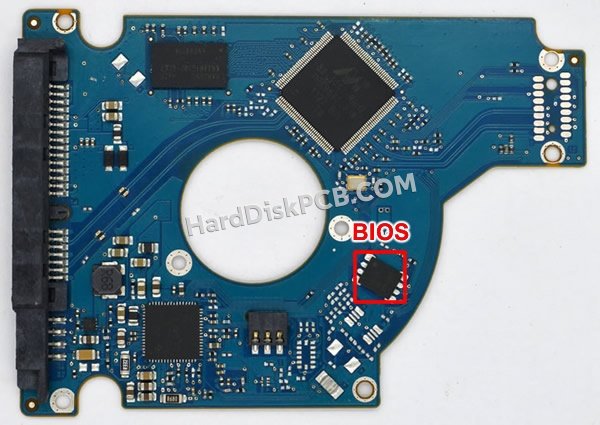 Étapes pour échanger la puce BIOS sur 100729420 PCB du disque dur Seagate