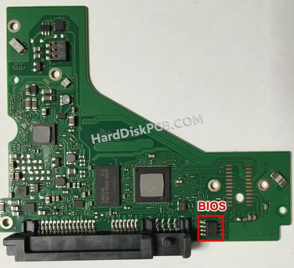Étapes pour échanger la puce BIOS sur 100745573 PCB du disque dur Seagate