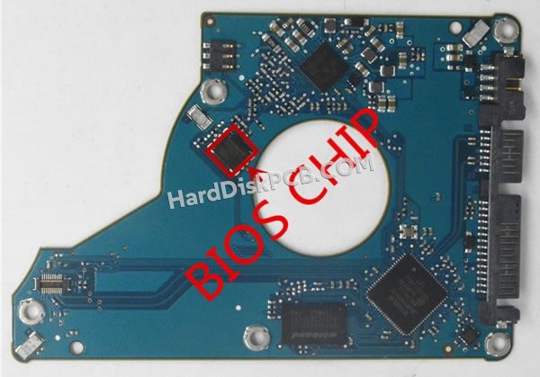 Étapes pour échanger la puce BIOS sur 100754305 PCB du disque dur Seagate