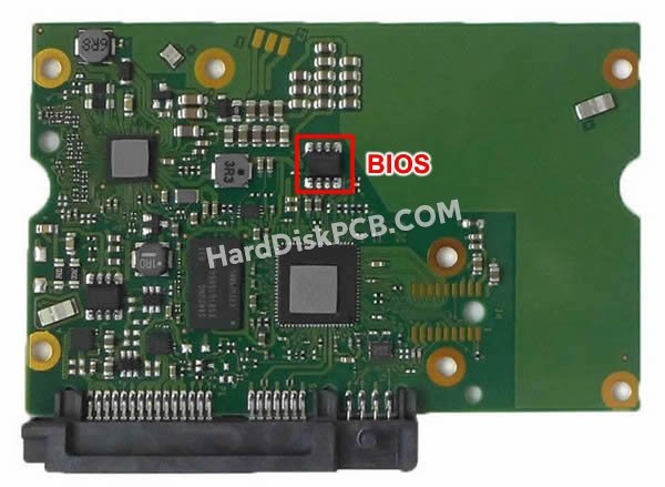 Étapes pour échanger la puce BIOS sur 100761567 PCB du disque dur Seagate