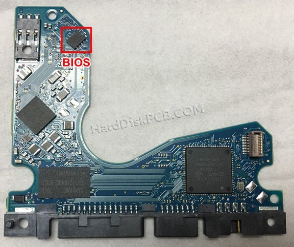 Étapes pour échanger la puce BIOS sur 100764377 PCB du disque dur Seagate