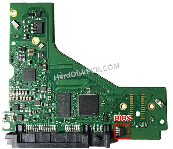 Étapes pour échanger la puce BIOS sur 100764669 PCB du disque dur Seagate