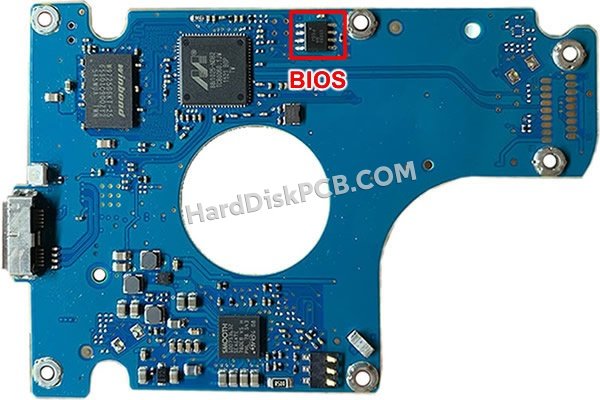 Étapes pour échanger la puce BIOS sur 100765396 PCB du disque dur Seagate