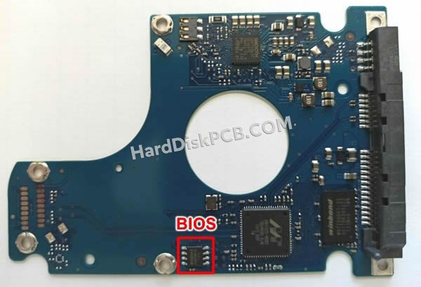 Étapes pour échanger la puce BIOS sur 100767980 PCB du disque dur Seagate